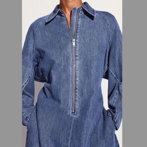 Cos denim midi sinched dress size 2